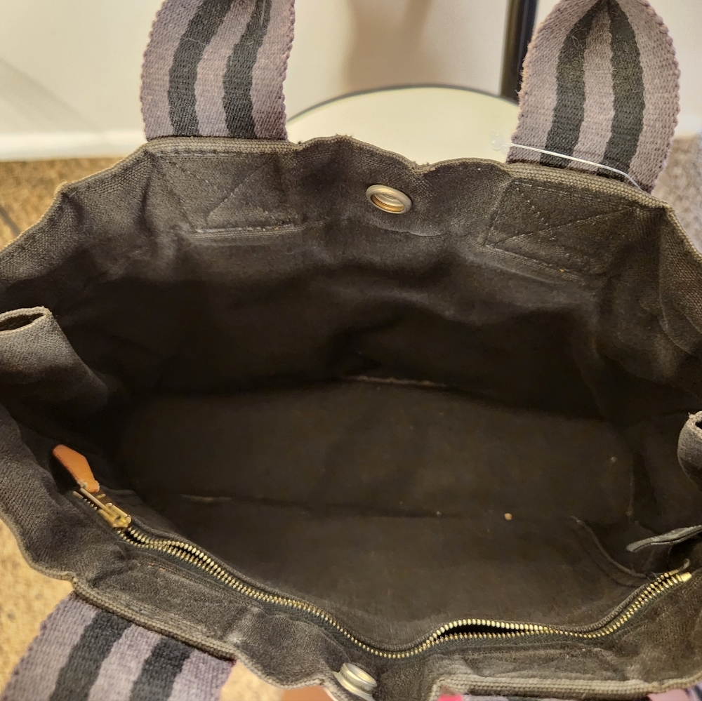 EUC Hermes Fourre-Tout small Canvas Tote - Picture 3 of 13